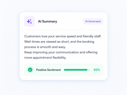 AI review insights summary