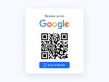 Smart QR code review card